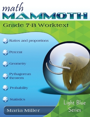 Book cover for Math Mammoth Grade 7-B Worktext