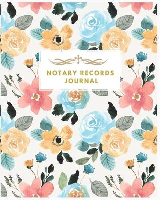 Book cover for Notary Records Journal