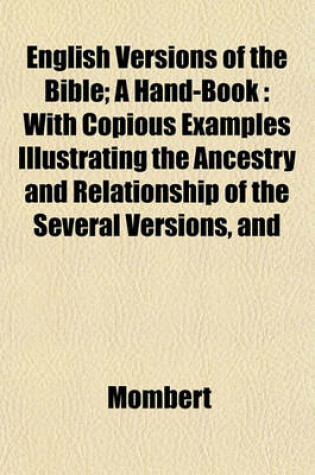 Cover of English Versions of the Bible; A Hand-Book