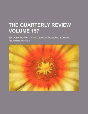 Book cover for The Quarterly Review Volume 157