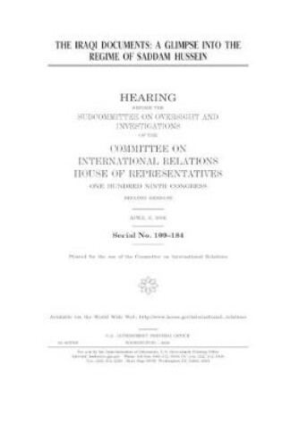 Cover of The Iraqi documents