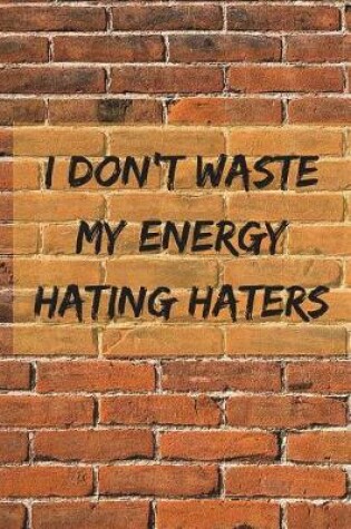 Cover of I Don't Waste My Energy Hating Haters