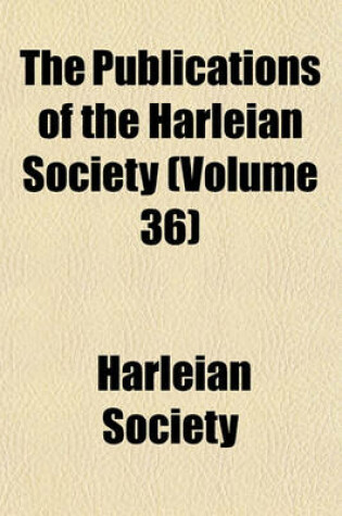 Cover of The Publications of the Harleian Society Volume 5; Registers