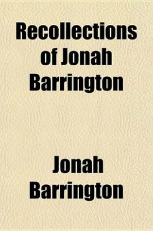 Cover of Recollections of Jonah Barrington