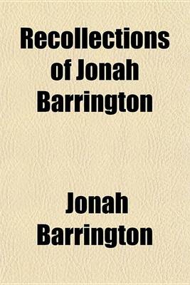 Book cover for Recollections of Jonah Barrington