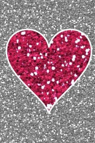 Cover of Glitter Heart Notebook - Blank Unlined