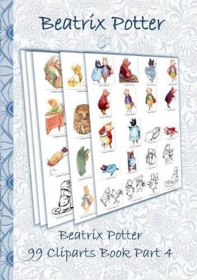 Book cover for Beatrix Potter 99 Cliparts Book Part 4 ( Peter Rabbit )