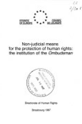 Cover of Non-judicial means for the protection of human rights