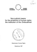 Book cover for Non-judicial means for the protection of human rights