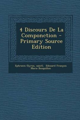 Cover of 4 Discours De La Componction