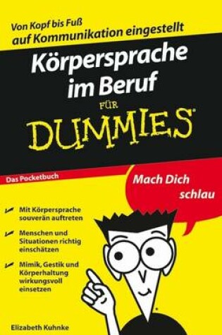 Cover of Körpersprache im Beruf für Dummies Das Pocketbuch