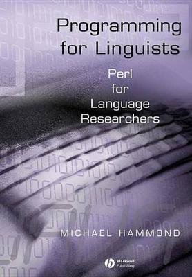 Book cover for Programming for Linguists