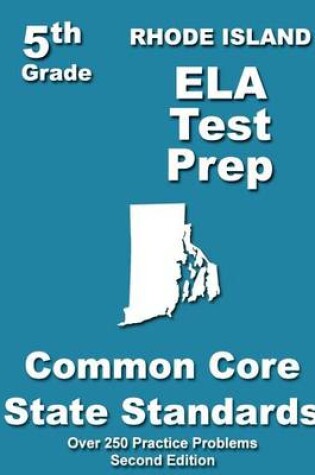 Cover of Rhode Island 5th Grade ELA Test Prep