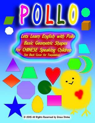 Book cover for Lets Learn English with Pollo Basic Geometric Shapes for Chinese Speaking Children See Back Cover for Translation