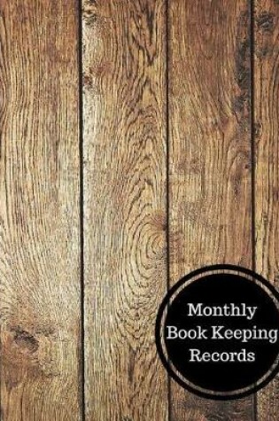 Cover of Monthly Book Keeping Records