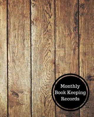 Book cover for Monthly Book Keeping Records