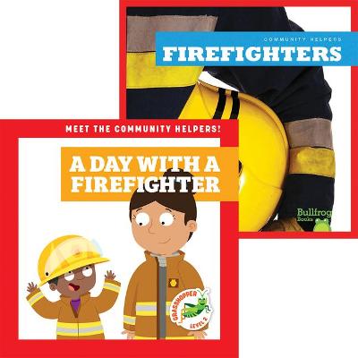 Book cover for Firefighters + a Day with a Firefighter