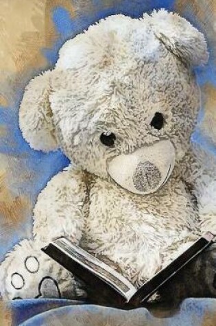 Cover of Teddy Bear Grunge Vintage Journal Notebook, 4x4 Quad Rule Graph Paper