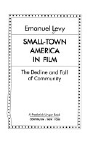 Cover of Small-town America in Film