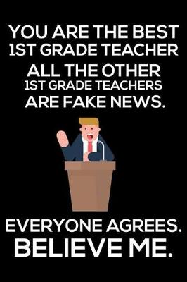 Book cover for You Are The Best 1st Grade Teacher All The Other 1st Grade Teachers Are Fake News. Everyone Agrees. Believe Me.