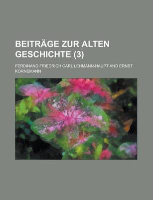 Book cover for Beitrage Zur Alten Geschichte (3 )