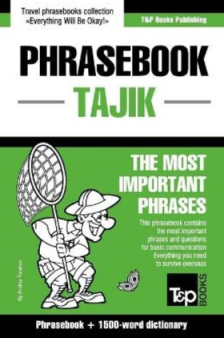 Cover of English-Tajik phrasebook and 1500-word dictionary