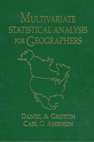 Cover of Multivariate Statistical Analysis for Geographers