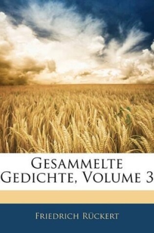 Cover of Gesammelte Gedichte, Volume 3