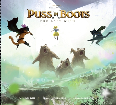 Book cover for The Art of DreamWorks Puss in Boots