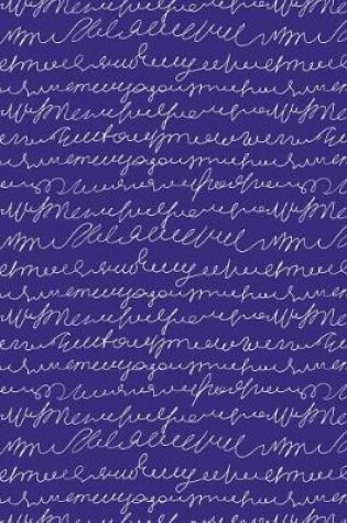 Cover of My Big Fat Journal Notebook Scribbly Handwriting White On Purple