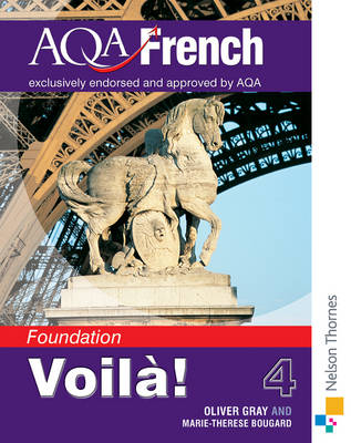 Book cover for Voila! 4 for AQA Foundation Student's Book