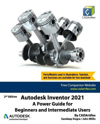 Book cover for Autodesk Inventor 2021