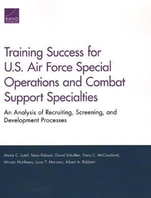 Book cover for Training Success for U.S. Air Force Special Operations and Combat Support Specialties