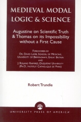 Cover of Medieval Modal Logic & Science