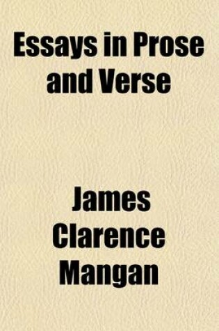 Cover of Essays in Prose and Verse