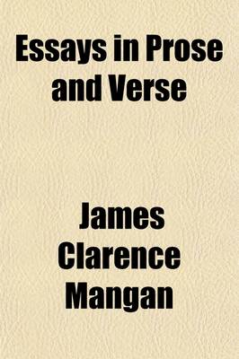 Book cover for Essays in Prose and Verse