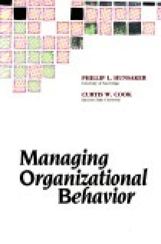Cover of Managing Organizational Behaviour