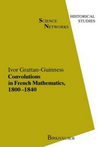 Cover of Convolutions in French Mathematics, 1800-1840