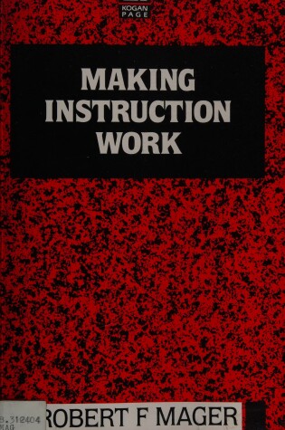 Cover of Making Instruction Work