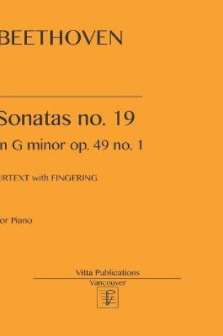 Cover of Beethoven Sonata no. 19 in g minor