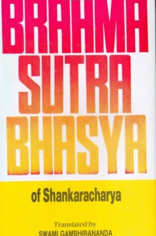 Cover of Brahma Sutra Bhasya