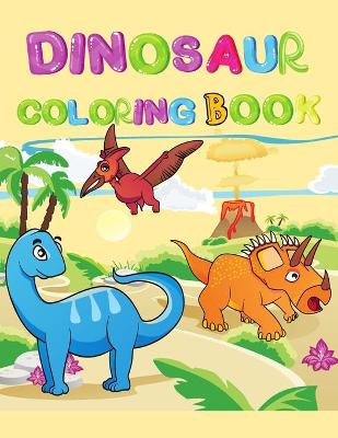 Book cover for Dinosaur coloring book