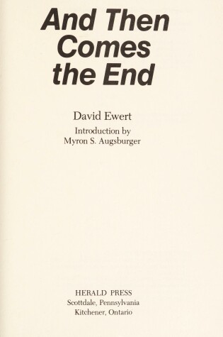 Cover of And Then Comes the End