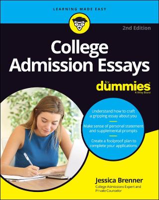 Book cover for College Admission Essays For Dummies