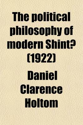 Book cover for The Political Philosophy of Modern Shint? (1922)