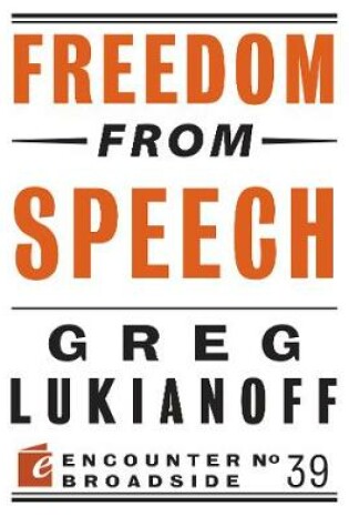 Cover of Freedom from Speech