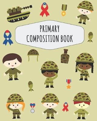 Book cover for Soldier Primary Composition Book