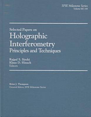 Book cover for Selected Papers on Holographic Interferometry