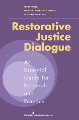 Cover of Restorative Justice Dialogue