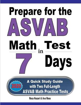 Book cover for Prepare for the ASVAB Math Test in 7 Days